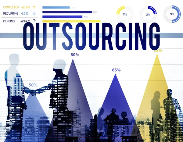 Outsourcing Carriera Reclutamento Concetto — Foto Stock