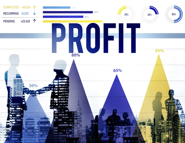 Beneficio Beneficio Contabilidad Concepto —  Fotos de Stock