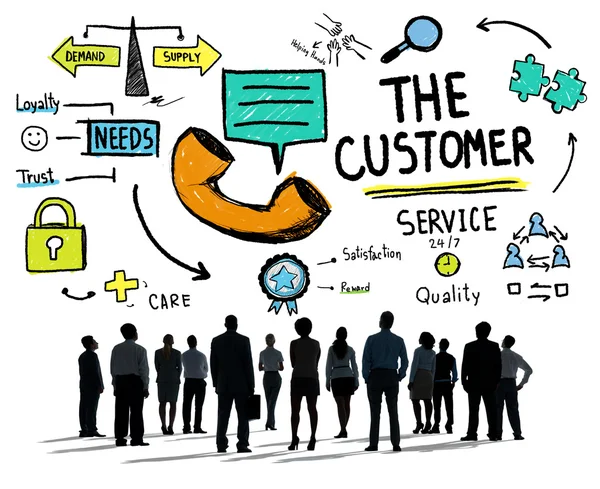 The Customer Service Assistance Concept — Stock Photo, Image