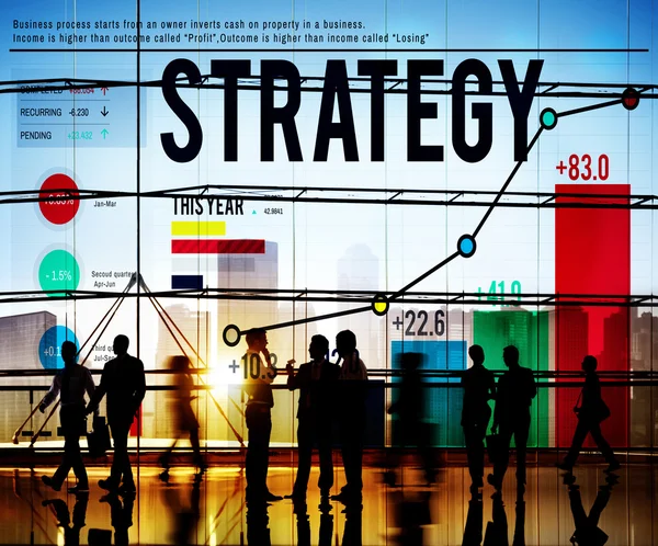 Strategi planering Plan koncept — Stockfoto