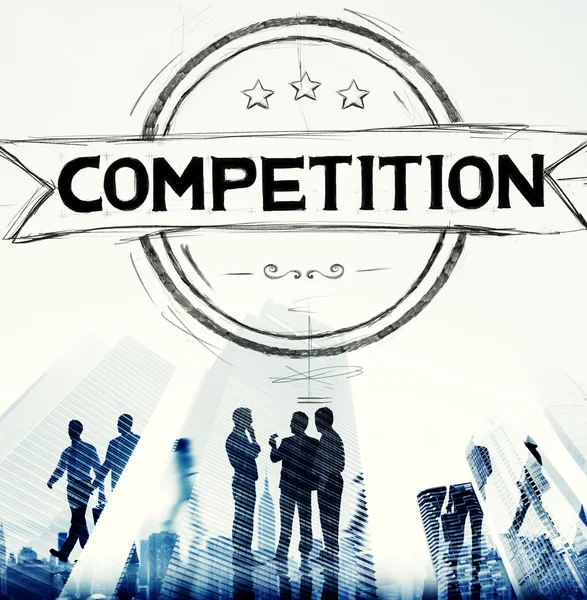 Competencia, Concepto de carrera de concurso —  Fotos de Stock