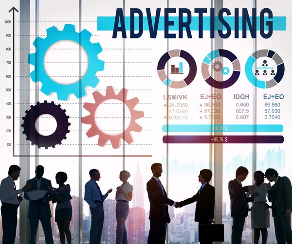 Hirdet Advertising, Branding fogalma — Stock Fotó