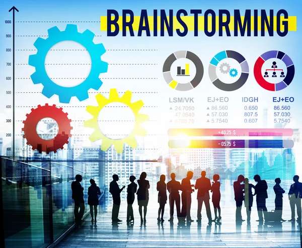 Konsept for Brainstorming forretningsmøte – stockfoto