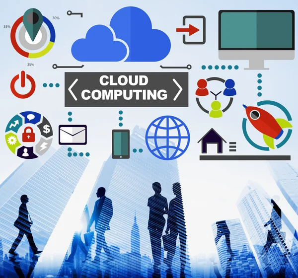 Cloud Computing koncepció — Stock Fotó