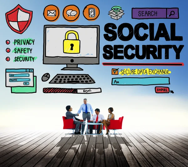 Concetto di sicurezza sociale — Foto Stock