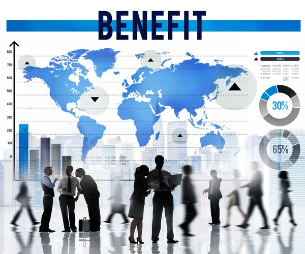 Benefit Profit Welfare Income Concept — Stock Photo, Image