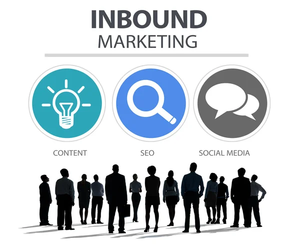 Inbound-Marketingkonzept — Stockfoto