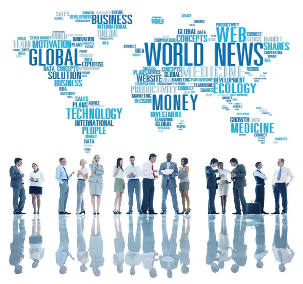 Weltnachrichten Globalisierungskonzept — Stockfoto