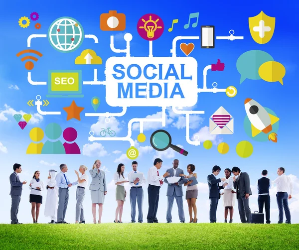 Concepto de medios sociales — Foto de Stock