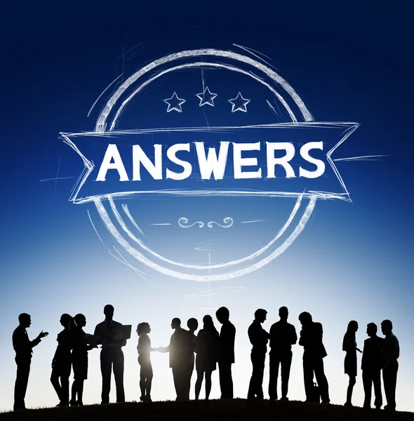 Answers Question Concept — Stock Photo, Image