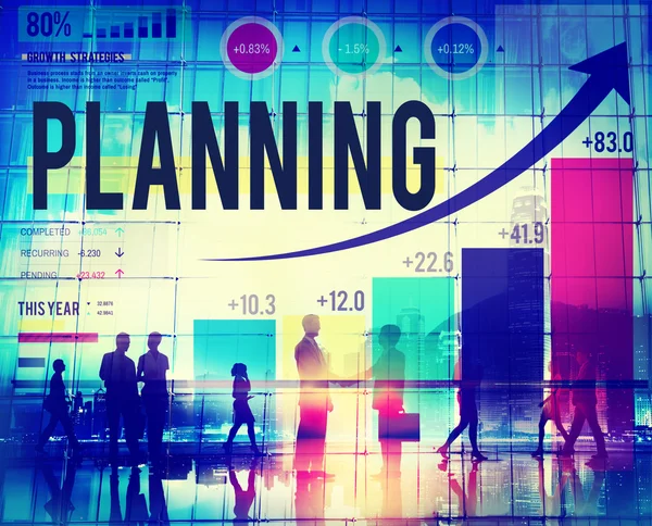 Concepto de estrategia de planificación empresarial — Foto de Stock