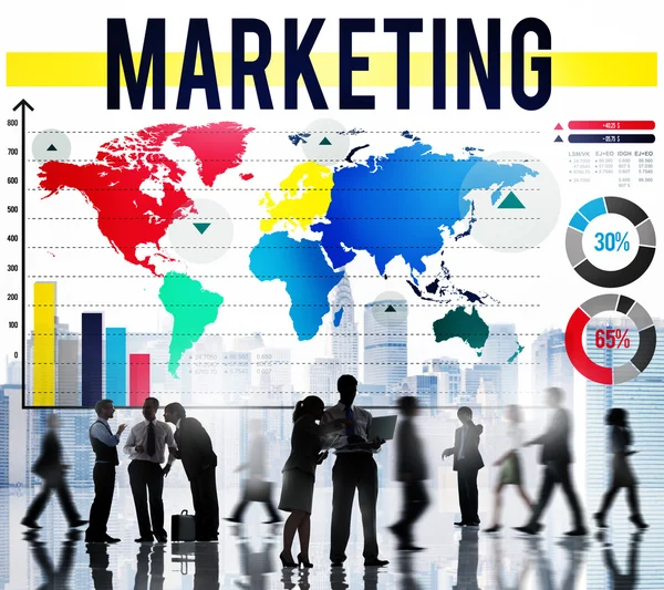 Conceito de dados de análise de marketing — Fotografia de Stock