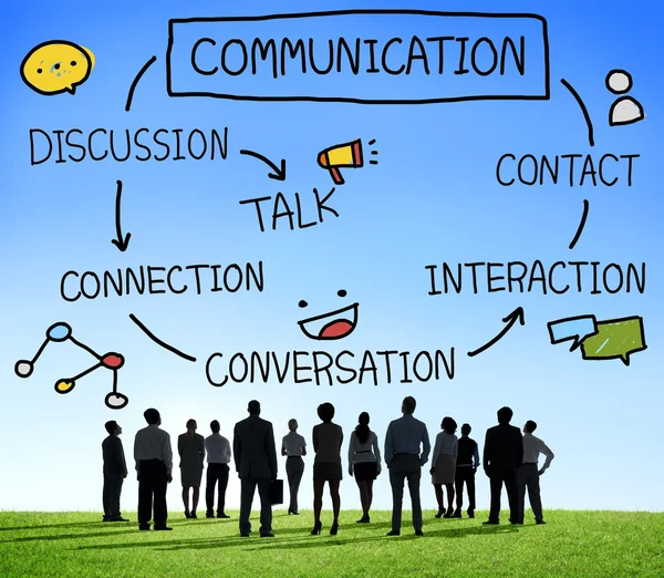 Concepto de discusión de comunicación — Foto de Stock