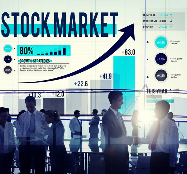 Conceito de mercado de ações — Fotografia de Stock