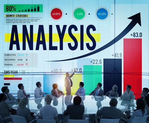 Samarbete tillväxt analys koncept — Stockfoto