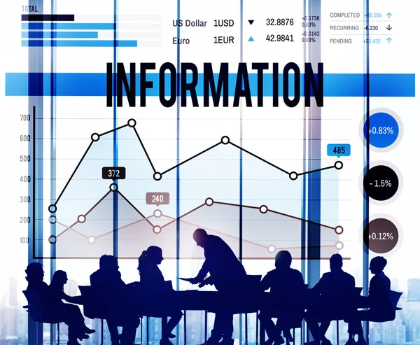 Információs adatok koncepció — Stock Fotó