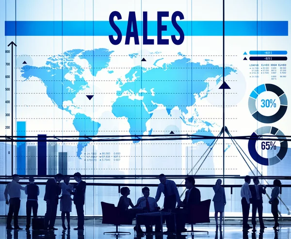Conceito de contabilidade de vendas — Fotografia de Stock