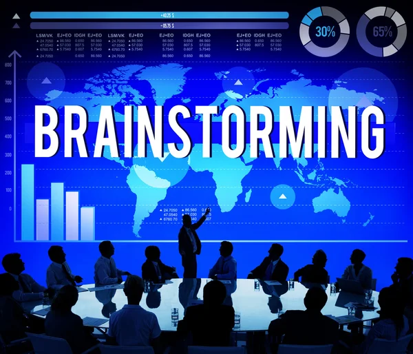 Brainstormen Planning analyse Concept — Stockfoto