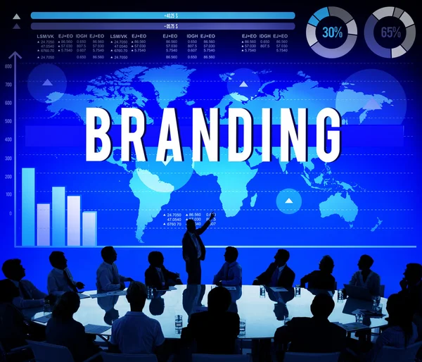 Branding Marketing strategie Concept — Stockfoto