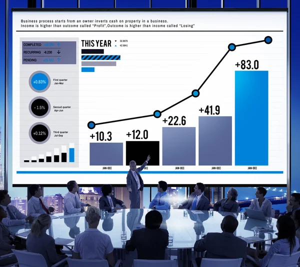 Statisztikai adatok elemzése koncepció — Stock Fotó