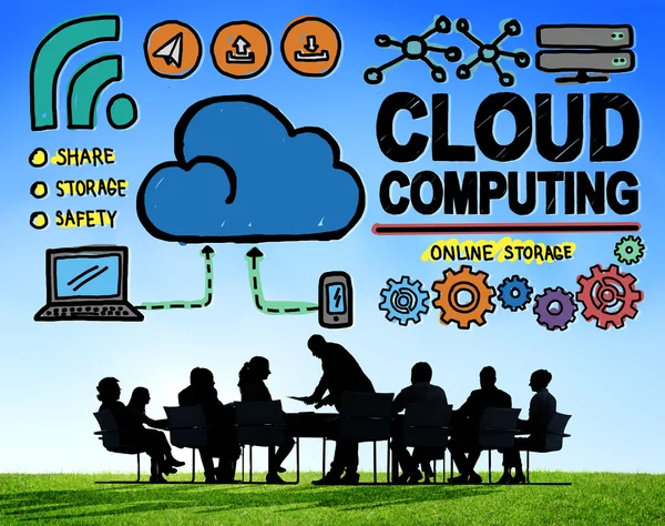 Concepto de computación en nube —  Fotos de Stock