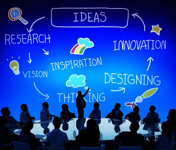 Ideen denken Innovationskonzept — Stockfoto