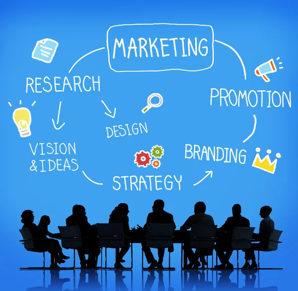 Concepto de gestión de marketing — Foto de Stock