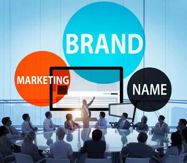 Brand Branding concetto di pubblicità — Foto Stock