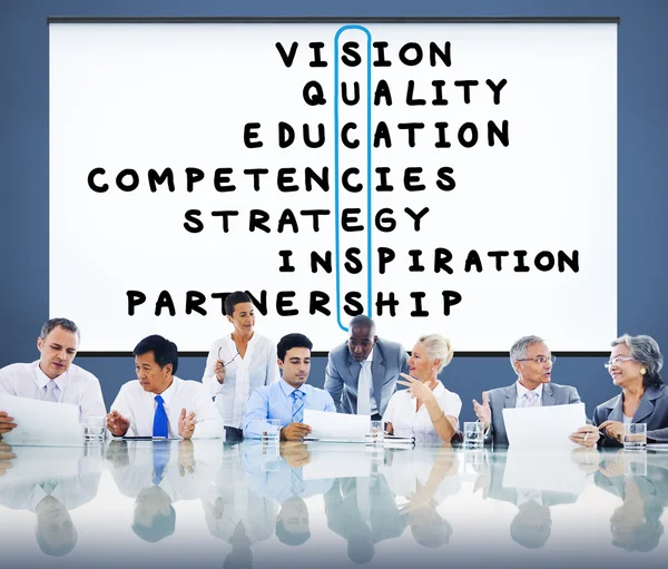 Framgång och strategi Vision koncept — Stockfoto