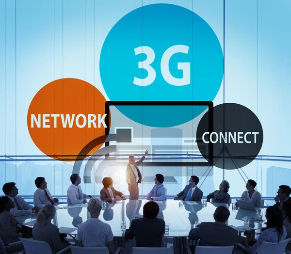 Conceito de tecnologia de rede 3G — Fotografia de Stock