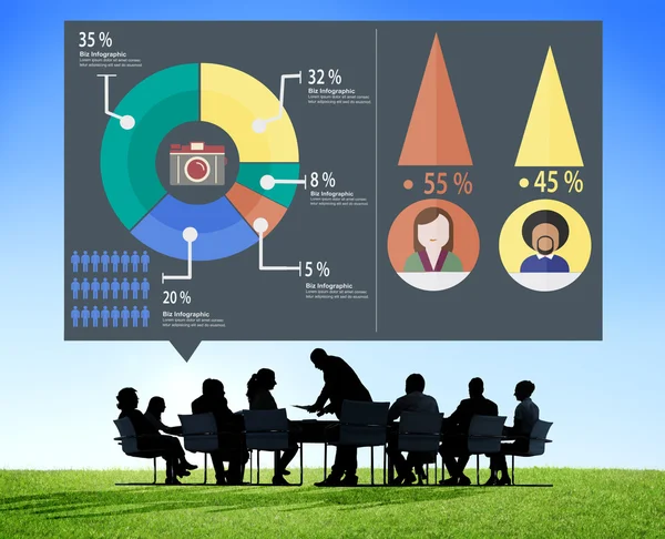 Analyse Marketing Diagram Concept — Stockfoto