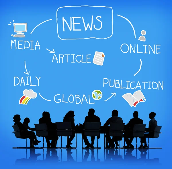 News Publication Online Concept — Stock Photo, Image