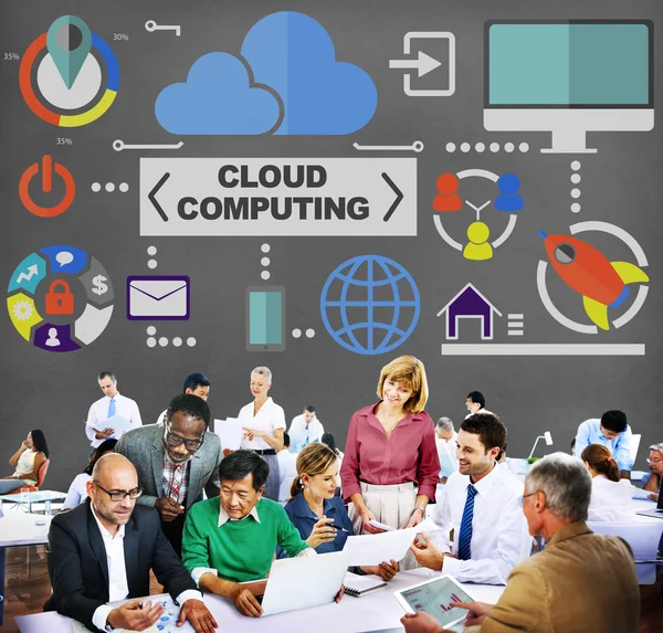 Concepto de computación en nube —  Fotos de Stock