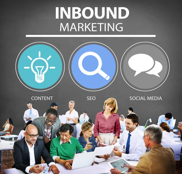 Inbound Marketing Concept — Zdjęcie stockowe