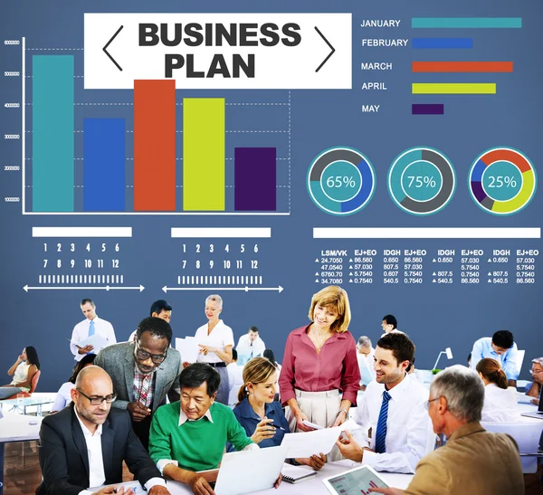 Businessplan-Informationskonzept — Stockfoto