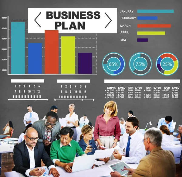 Business plan Informazioni Concetto — Foto Stock