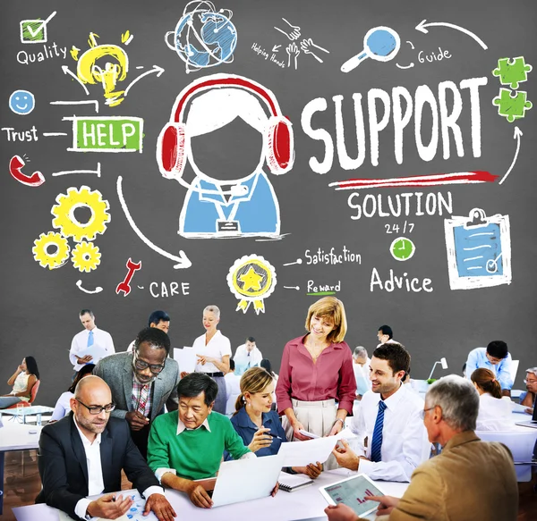 Concetto di soluzione di supporto — Foto Stock