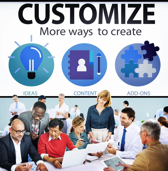 Customize Ideas Innovation Concept — Stock Photo, Image