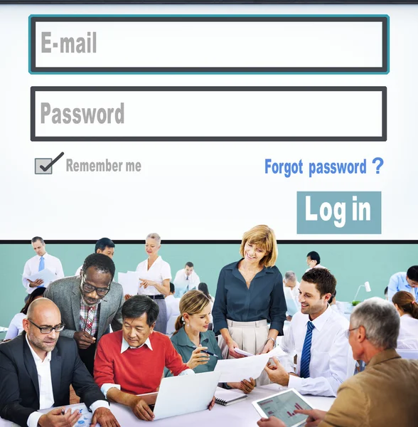 E-mail Identità Password Concetto — Foto Stock