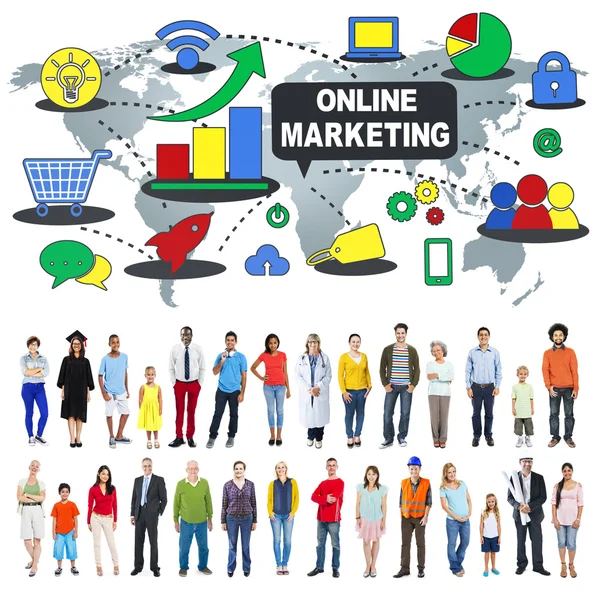Concetto di marketing online — Foto Stock