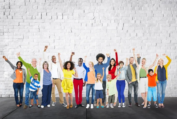 Diversidad diversa Concepto de unidad étnica — Foto de Stock