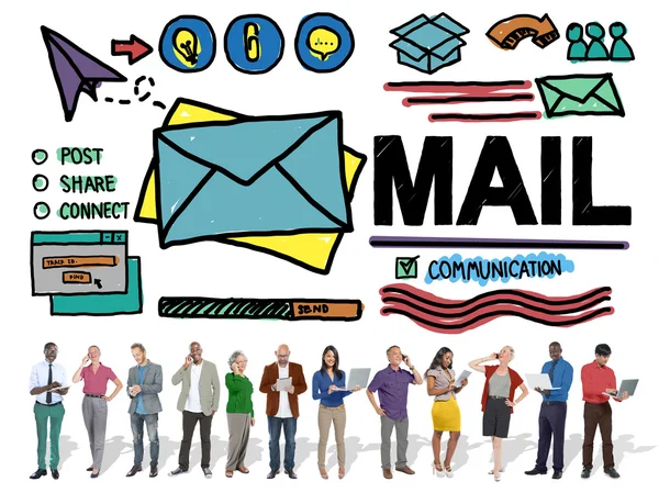 Messaggio di posta Concetto di comunicazione — Foto Stock