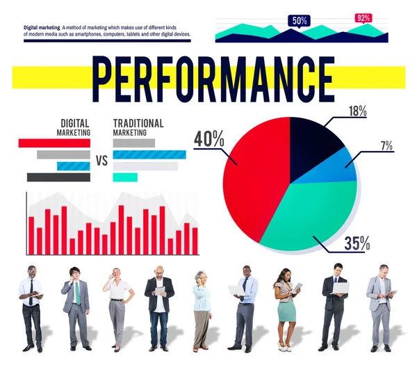 Performance Business Marketing Konzept — Stockfoto