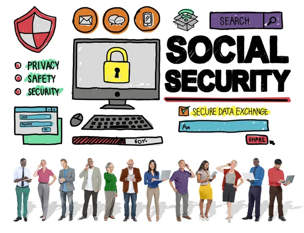 Concetto di sicurezza sociale — Foto Stock