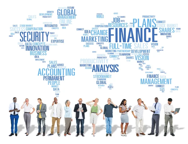 Global Finance Business Concept — Stock Photo, Image