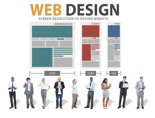 Concepto de red de diseño web —  Fotos de Stock