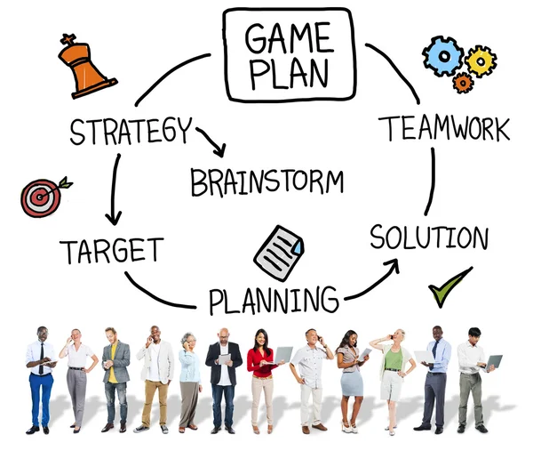 Game Plan Strategy Concept — Stock Photo, Image
