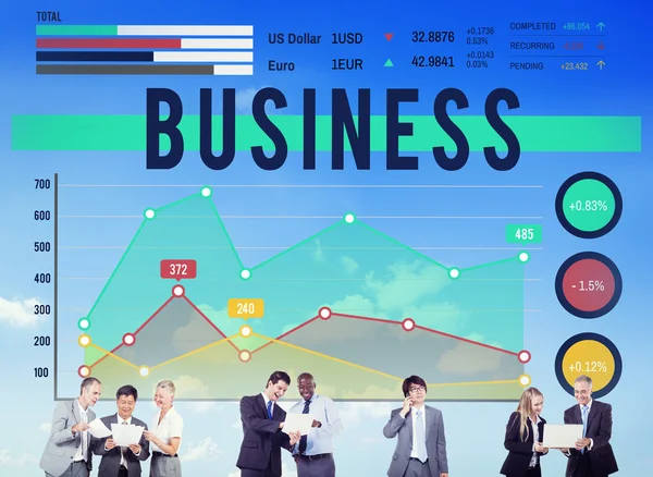 Conceito de Organização de Marketing de Negócios — Fotografia de Stock