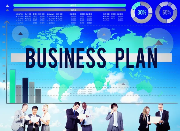 Koncepcja biznesplanu — Zdjęcie stockowe