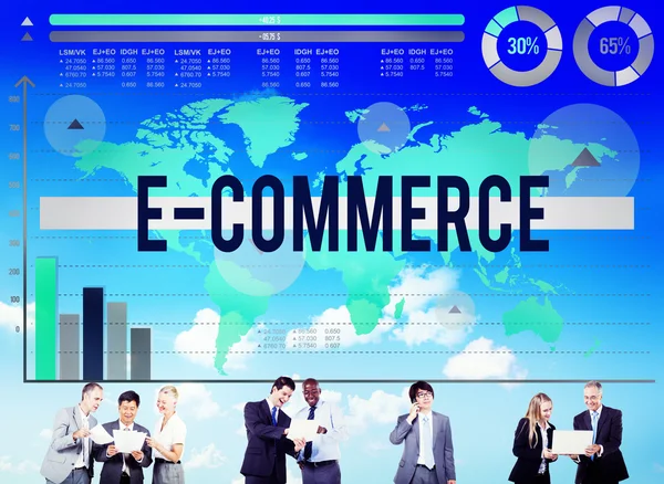 Conceito de e-Commerce Marketing Business — Fotografia de Stock